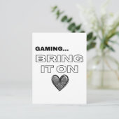 The Gamer Postcard Briefkaart (Staand voorkant)