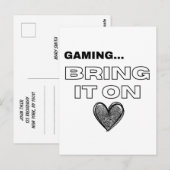 The Gamer Postcard Briefkaart (Voorkant / Achterkant)
