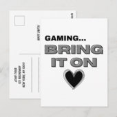 The Gamer Postcard Briefkaart (Voorkant / Achterkant)