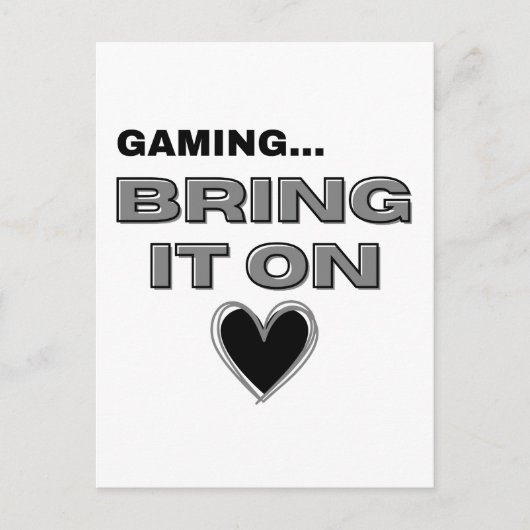 The Gamer Postcard Briefkaart (Voorkant)