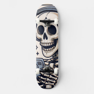 The Gamer Skeleton Tarot Card Persoonlijk Skateboard