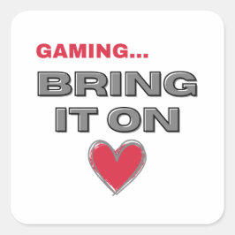 The Gamer Vierkante Sticker