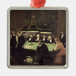 The Gaming Room at the Casino, 1889 Metalen Ornament