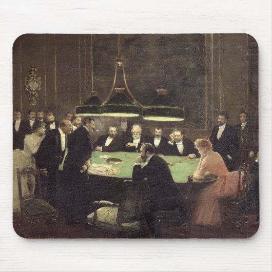 The Gaming Room at the Casino, 1889 Muismat (Voorkant)