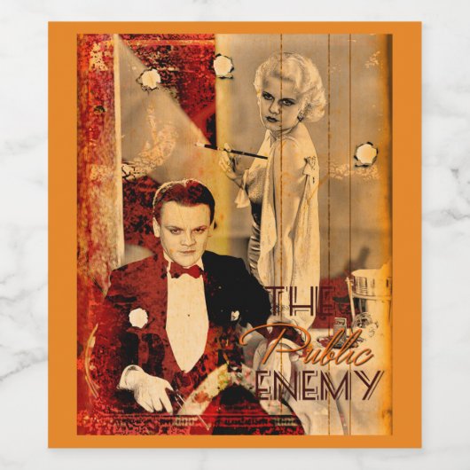 The Gangster's Blonde Girl Wijn Etiket (Enkel label)