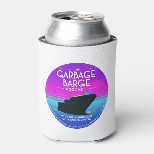 The Garbage Barge Podcast Logo Beer/Can Coozy! Blikjeskoeler (Blikje Voorkant)