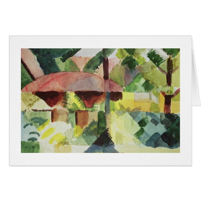 The Garden, 1914 (m/c op papier) (Voorkant Horizontaal)