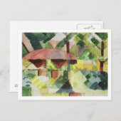 The Garden, 1914 (m/c op papier) Briefkaart (Voorkant / Achterkant)