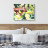 The Garden, 1914 (m/c op papier) Canvas Afdruk (Insitu (Slaapkamer))
