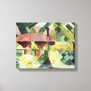 The Garden, 1914 (m/c op papier) Canvas Afdruk