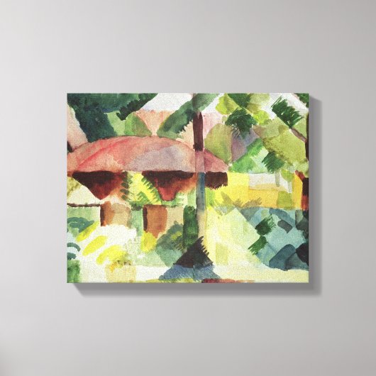 The Garden, 1914 (m/c op papier) Canvas Afdruk (Voorkant)
