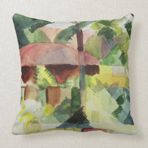 The Garden, 1914 (m/c op papier) Kussen