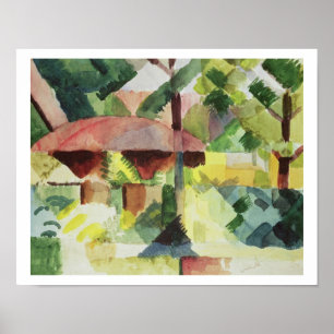 The Garden, 1914 (m/c op papier) Poster