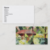 The Garden, 1914 (m/c op papier) Visitekaartje (Voorkant / Achterkant)