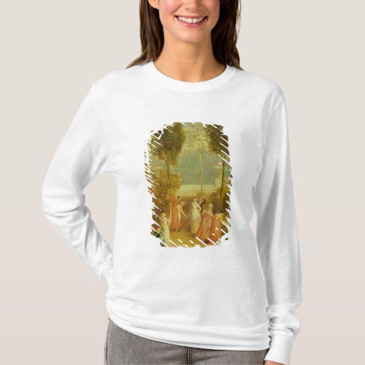 The Garden, c.1820 (olie op het paneel) T-shirt (Voorkant)