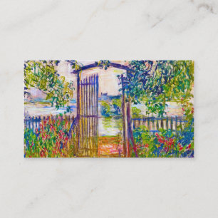 The Garden Gate at at at Vetheuil Claude Monet Visitekaartje