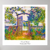 The Garden Gate at at the Vetheuil Claude Monet Poster (Voorkant)