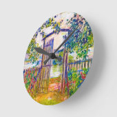 The Garden Gate at at the Vetheuil Claude Monet Ronde Klok (Hoek)