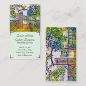 The Garden Gate at at the Vetheuil Claude Monet Visitekaartje (Voorkant / Achterkant)