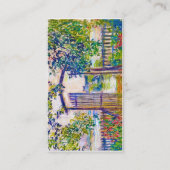 The Garden Gate at at the Vetheuil Claude Monet Visitekaartje (Achterkant)
