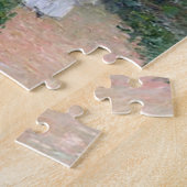 The Garden, Hollyhocks Monet Fine Art Legpuzzel (Zijkant)