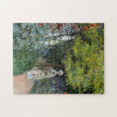 The Garden, Hollyhocks Monet Fine Art Legpuzzel (Horizontaal)