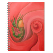 "The Garden in the Roos" Blank gelinkt notebook Notitieboek (Voorkant)
