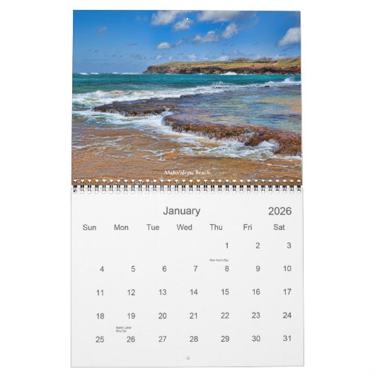 The Garden Island, Kauai Kalender (Jan 2026)