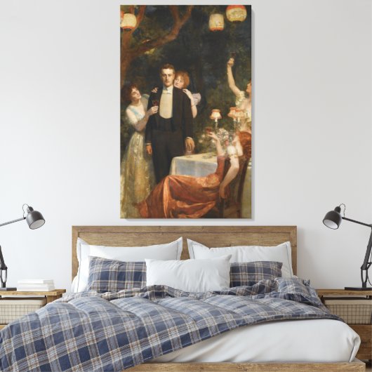 The Garden of Armida (by John Collier) Canvas Afdruk (Insitu (Slaapkamer))