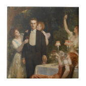 The Garden of Armida (by John Collier) Tegeltje (Voorkant)