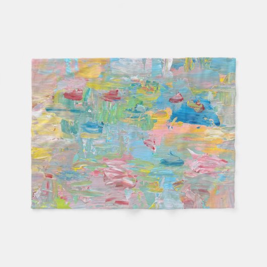 The Garden of Delight clock Fleece Deken (Voorkant (Horizontaal))