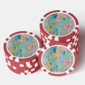 The Garden of Delight Poster  Poker Chips (Opstapeling)
