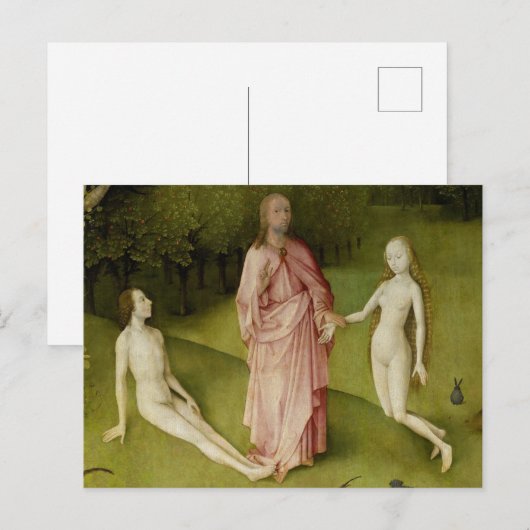 The Garden of Earthly Delights Fifteenth Century Briefkaart (Voorkant / Achterkant)