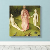 The Garden of Earthly Delights Fifteenth Century Canvas Afdruk (Insitu (Houten vloer))