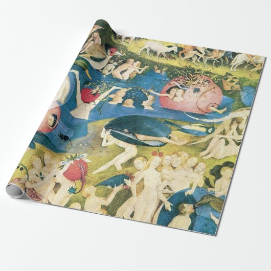 The Garden Of Earthly Delights Hieronymus Bosch Cadeaupapier (Uitgerold)