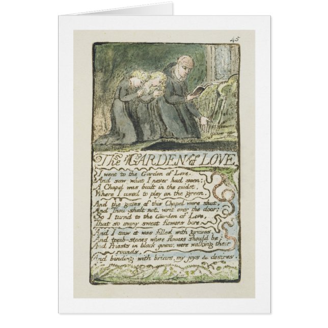 "The Garden of Love", bord 45 (Bentley 44) uit (Voorkant)