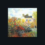 The Garden of Monet at Argenteuil Fine Art 24 x 24 Canvas Afdruk<br><div class="desc">De tuin van Monet in Argenteuil is een schilderij van de Franse kunstenaar Claude Monet c.,  die een schilderij van het impressionisme is. 1873,  met een mooie tuin met zijn vrouw en een mooie tuin op de achtergrond.</div>
