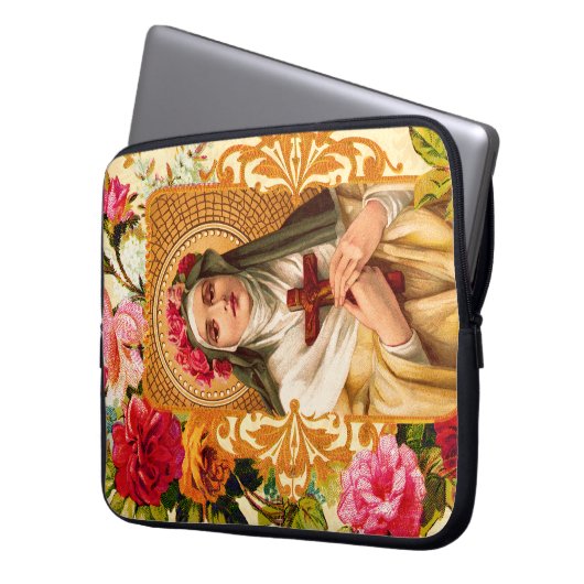 The Garden of Saint Roos Electronics Bag Laptop Sleeve (Voorkant Links)