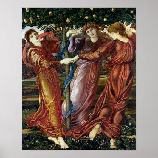 The Garden of the Hesperides by Edward Burne-Jones Poster (Voorkant)