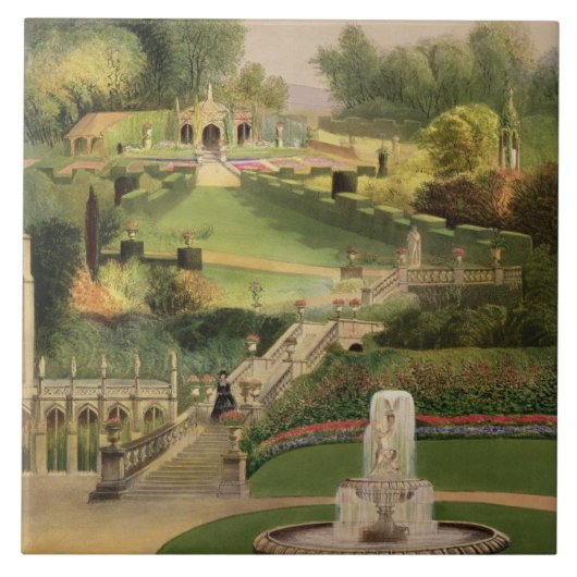 The Garden on the Hill Side, Castle Combe, van 'T Tegeltje (Voorkant)