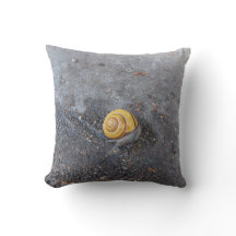 The Garden Snail Throw Pillow