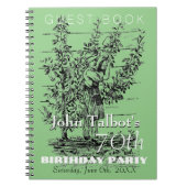 The gardener 70th jarig Party GuestBook Notitieboek (Voorkant)