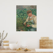 The Gardener - Camille Pissarro Fine Art Poster (Keuken)