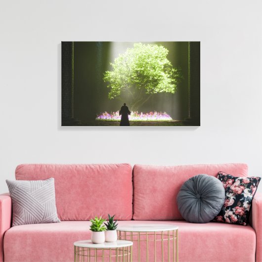 The Gardener Canvas Afdruk (Insitu (Woonkamer))