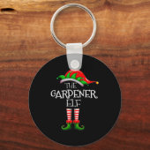 The Gardener Elf Matching Family Group Christmas P Sleutelhanger (Voorkant)