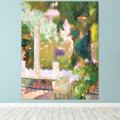 The Gardens at the Sorolla Family House (1920) Canvas Afdruk (Insitu (Houten vloer))