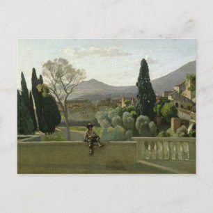 The Gardens of the Villa d'Este, Tivoli, 1843 Briefkaart