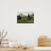 The Gardens of the Villa d'Este, Tivoli, 1843 Poster (Keuken)