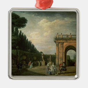 The Gardens of the Villa Ludovisi, Rome, 1749 Metalen Ornament