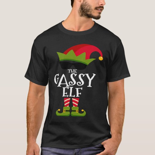 The Gassy Elf Costume Matching Family Group Christ T-shirt (Voorkant)